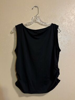 NWT Halara Boat Neck Sleeveless Ruched Casual Top sz XL